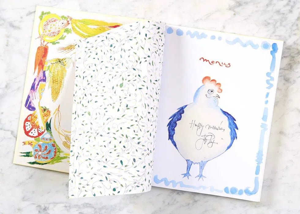 Menus: A Book for Your Meals and Memories. Hardcover