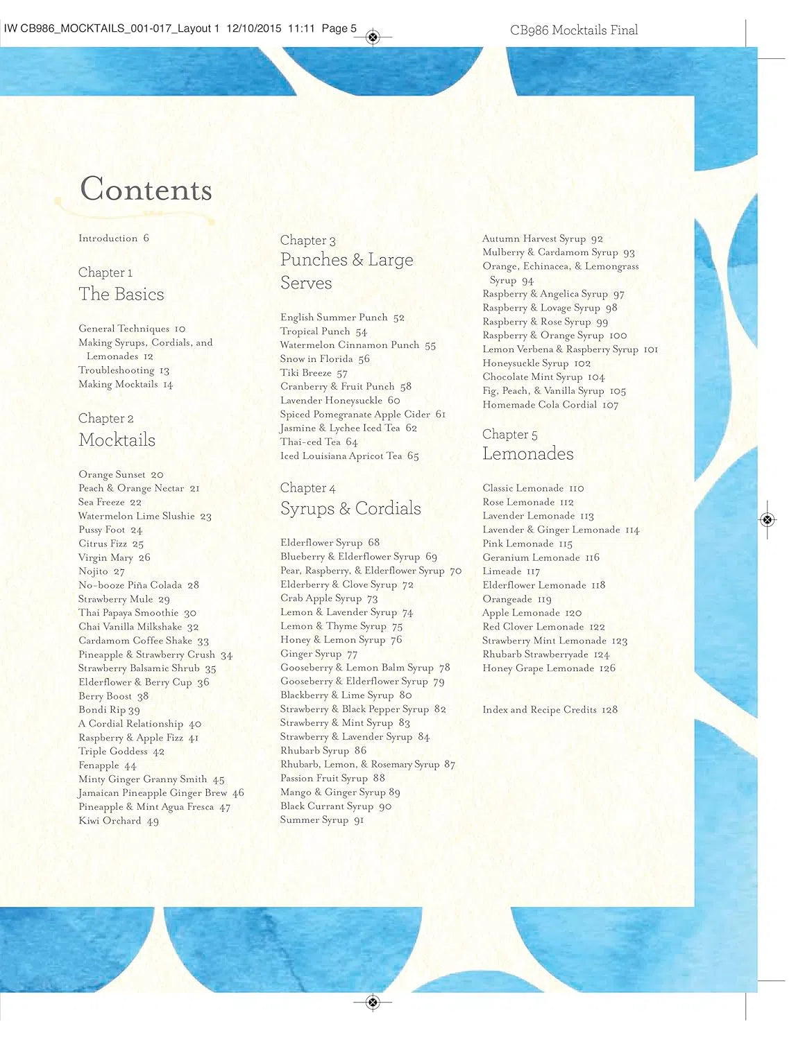 Mocktails, Cordials, Syrups, infusiions and More