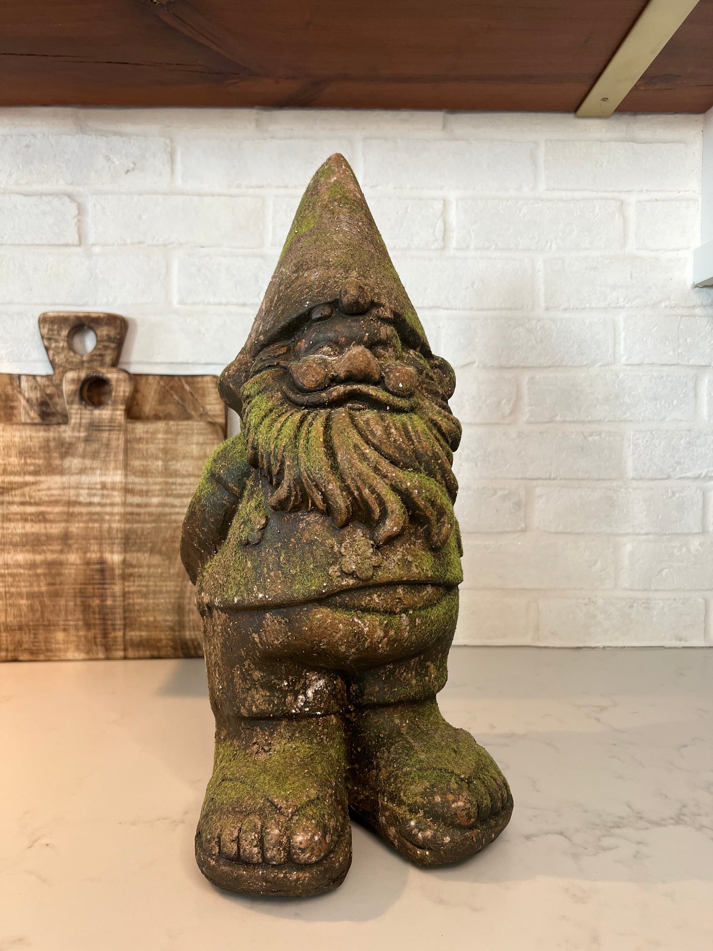Faux Concrete Gnome
