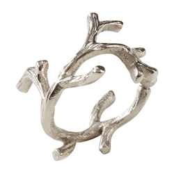Coral Napkin Ring - Silver