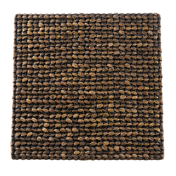 Woven Water Hyacinth Placemat-14"x19" Oblong - Black