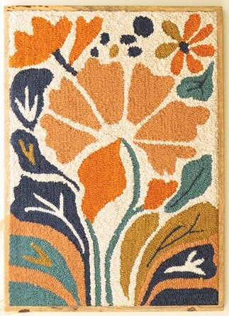 "Hand Hooked Floral"