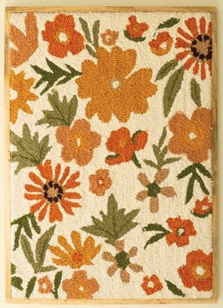 "Hand Hooked Floral"