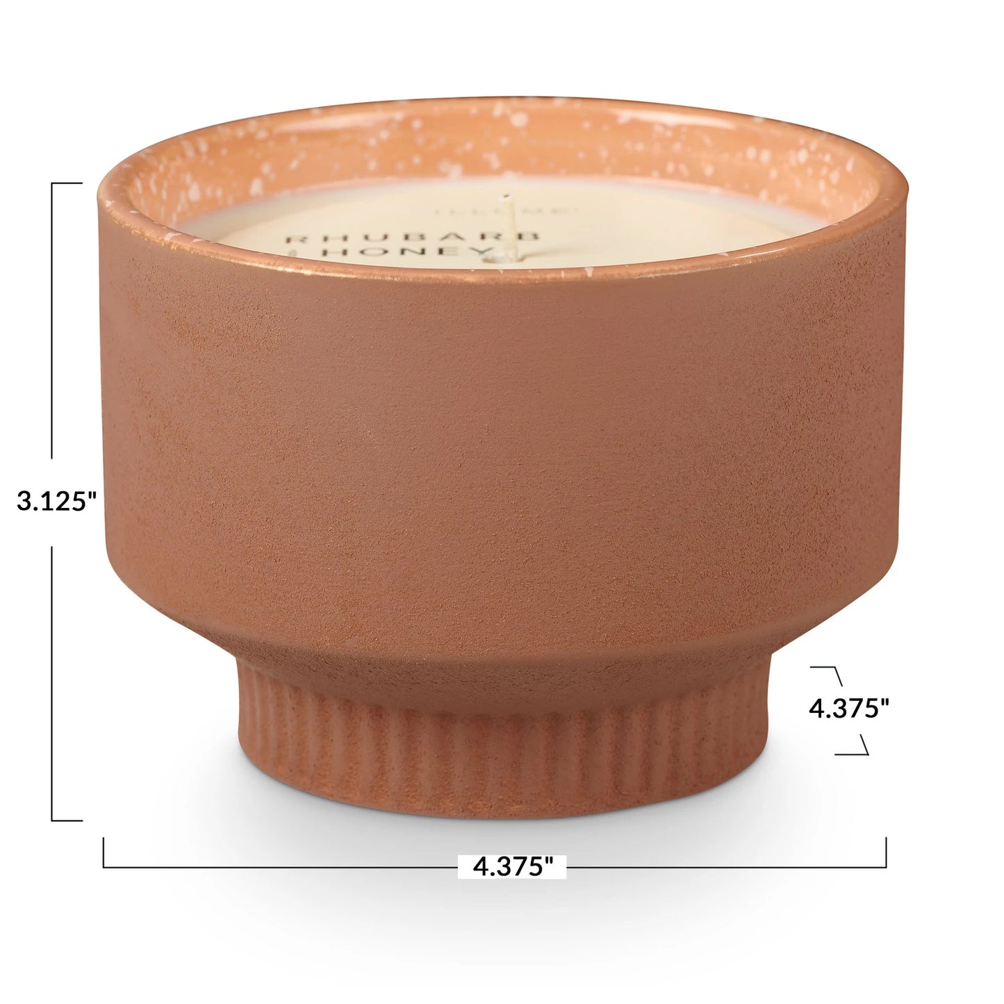 Rhubarb & Honey Verde Ceramic Candle