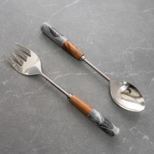 Stainless Steel
Wood&Gray Stone
Handle Servers S/2