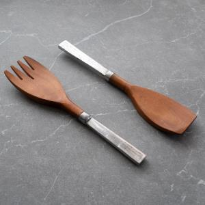 Stainless Steel & Wood
Babul Server S/2