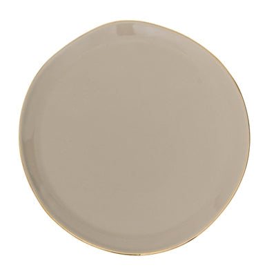 9" STONEWARE DINNER PLATE GRAY MORN