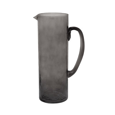 JUG RECYCLED GLASS EBONY - DARK GREY