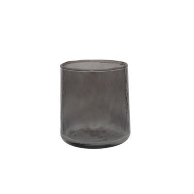 TUMBLER RECYCLED GLASS EBONY - DARK GREY